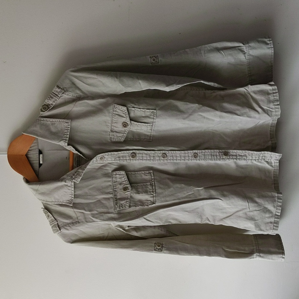J. Crew Button Down Size (M) Long Sleeve Shirt Khaki